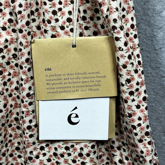 Christy Dawn Claire Dress Womens Size Large in Primrose Ditsy Cream Sleeveless - Picture 12 of 13